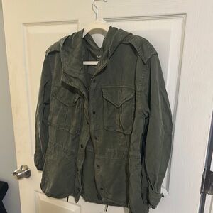 American Eagle Outfitters Green Military Field Jacket